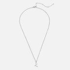 Zilveren Letter Hart Ketting