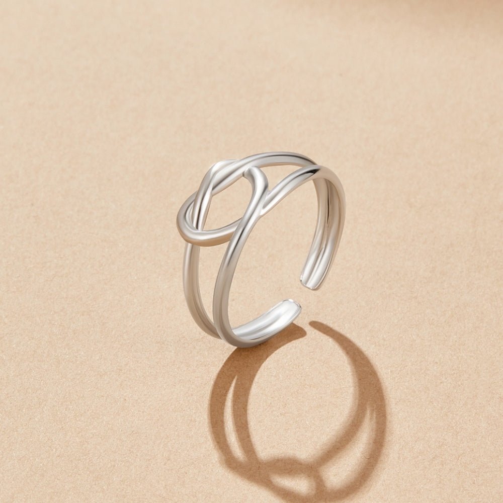 Zilveren Love Knot Ring