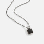 Zilveren Lucia Black Hanger Ketting