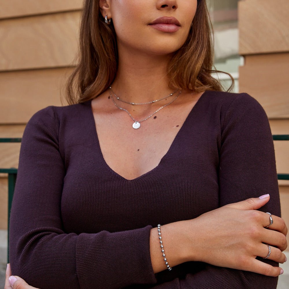 Zilveren Lulu Kralen Armband