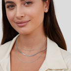 Zilveren Multi-Gelaagde Ketting  Ketting