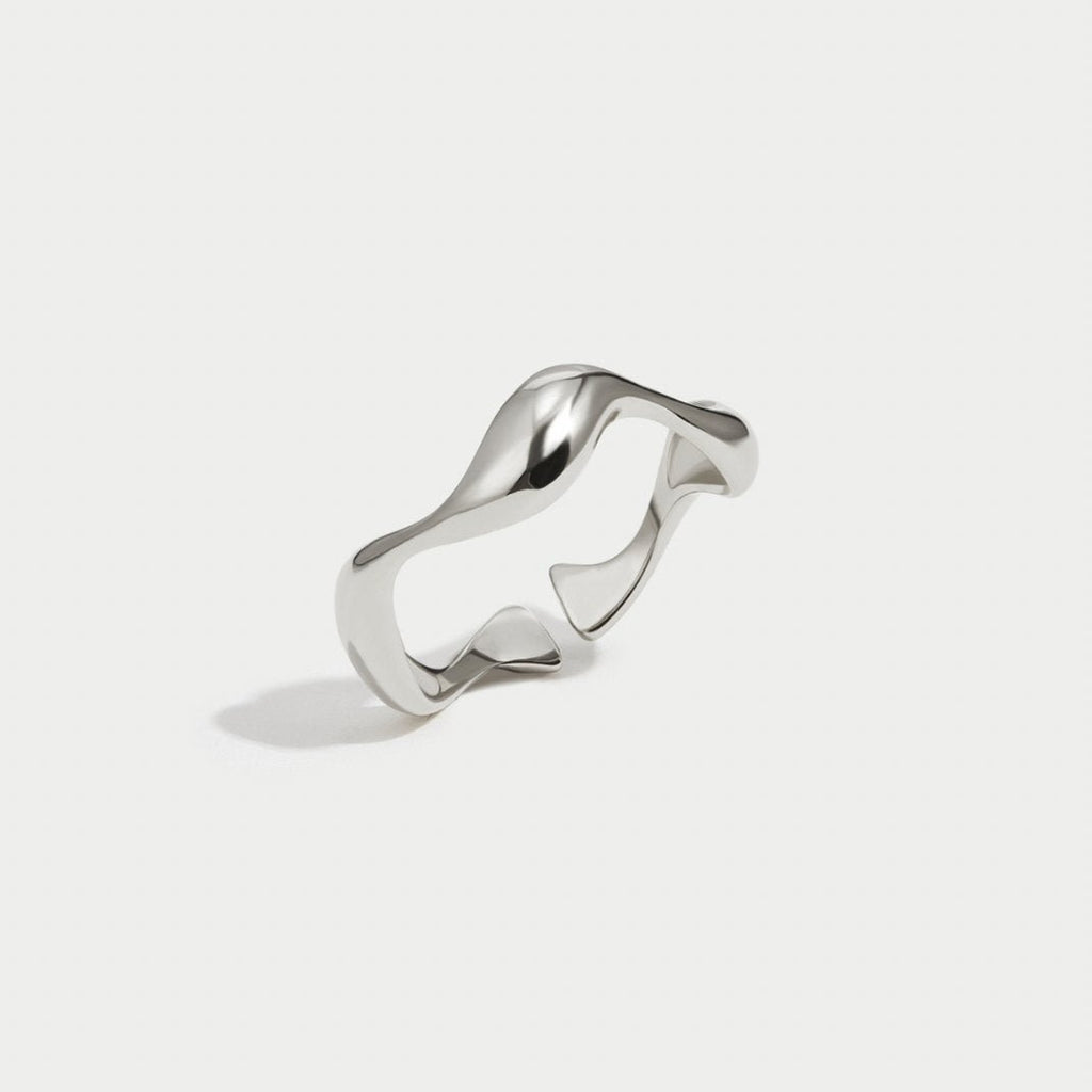 Zilveren Wave Ring