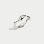 Zilveren Wave Ring
