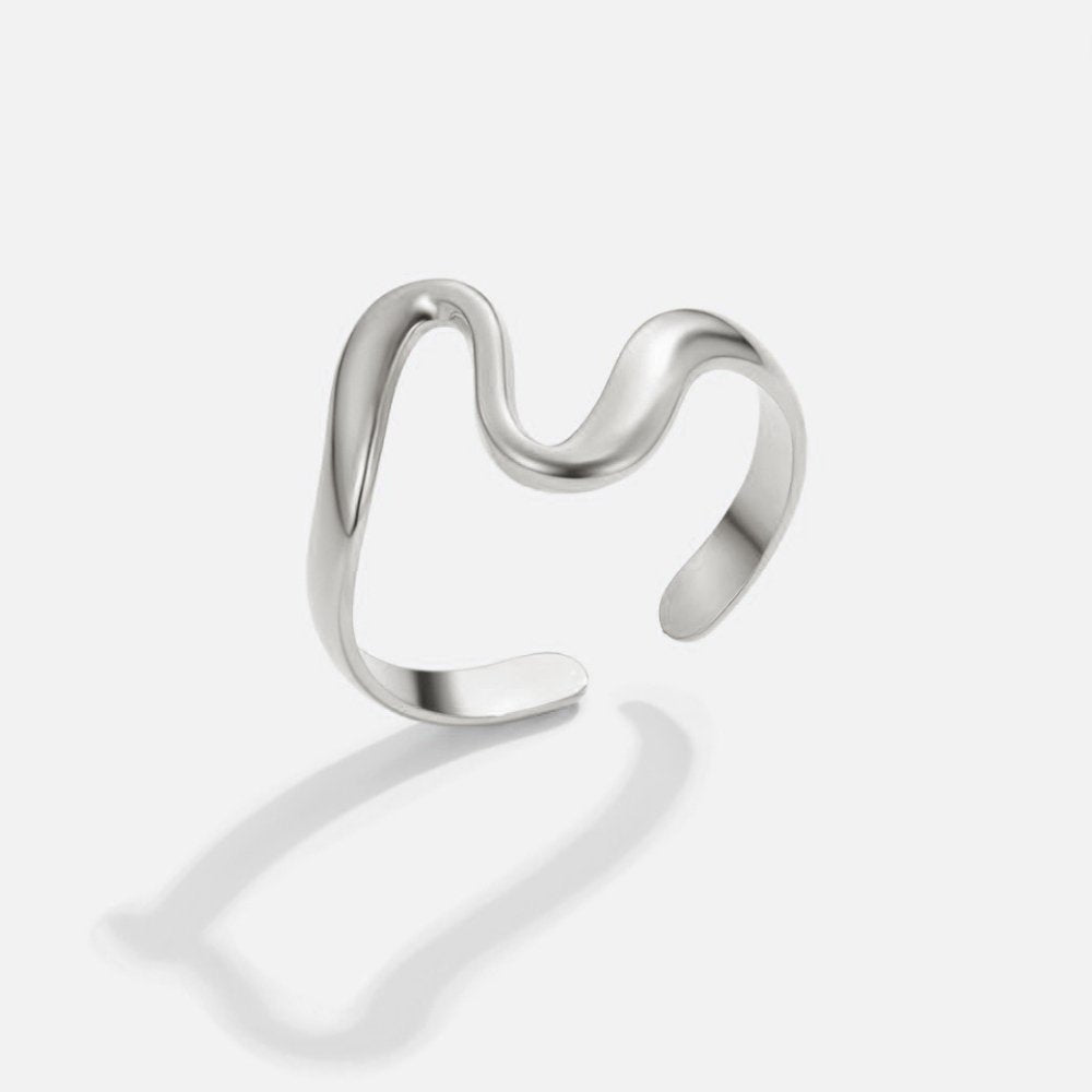 Zilveren Wave Ring