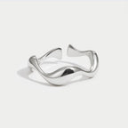 Zilveren Wave Ring