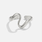 Zilveren Wave Ring