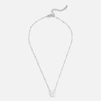 Zilveren White Blossom Flower Ketting