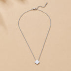 Zilveren White Clover Ketting