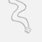 Zilveren White Clover Ketting