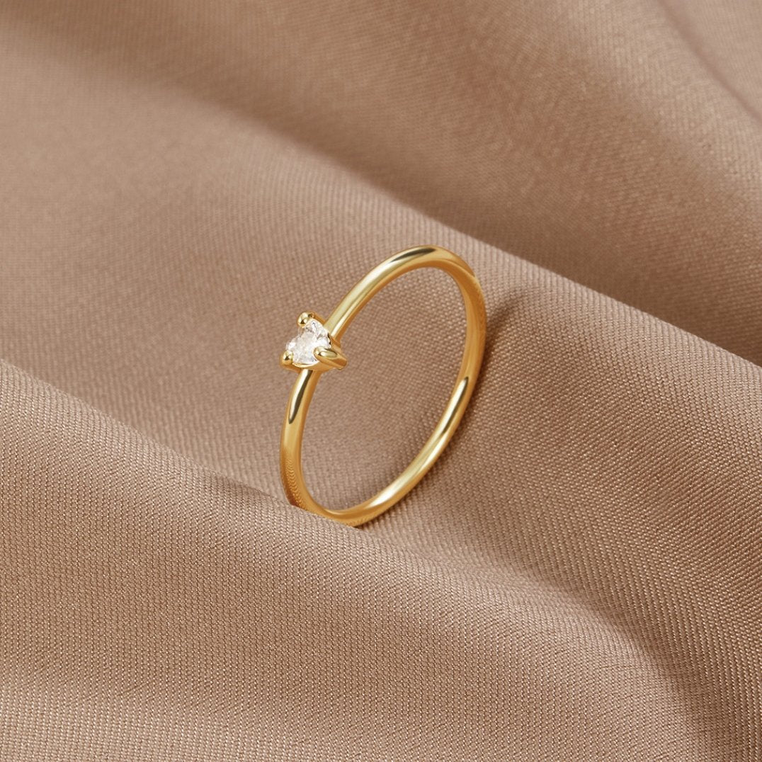 Small Love' Kristallen Heart Ring Hoofdafbeelding