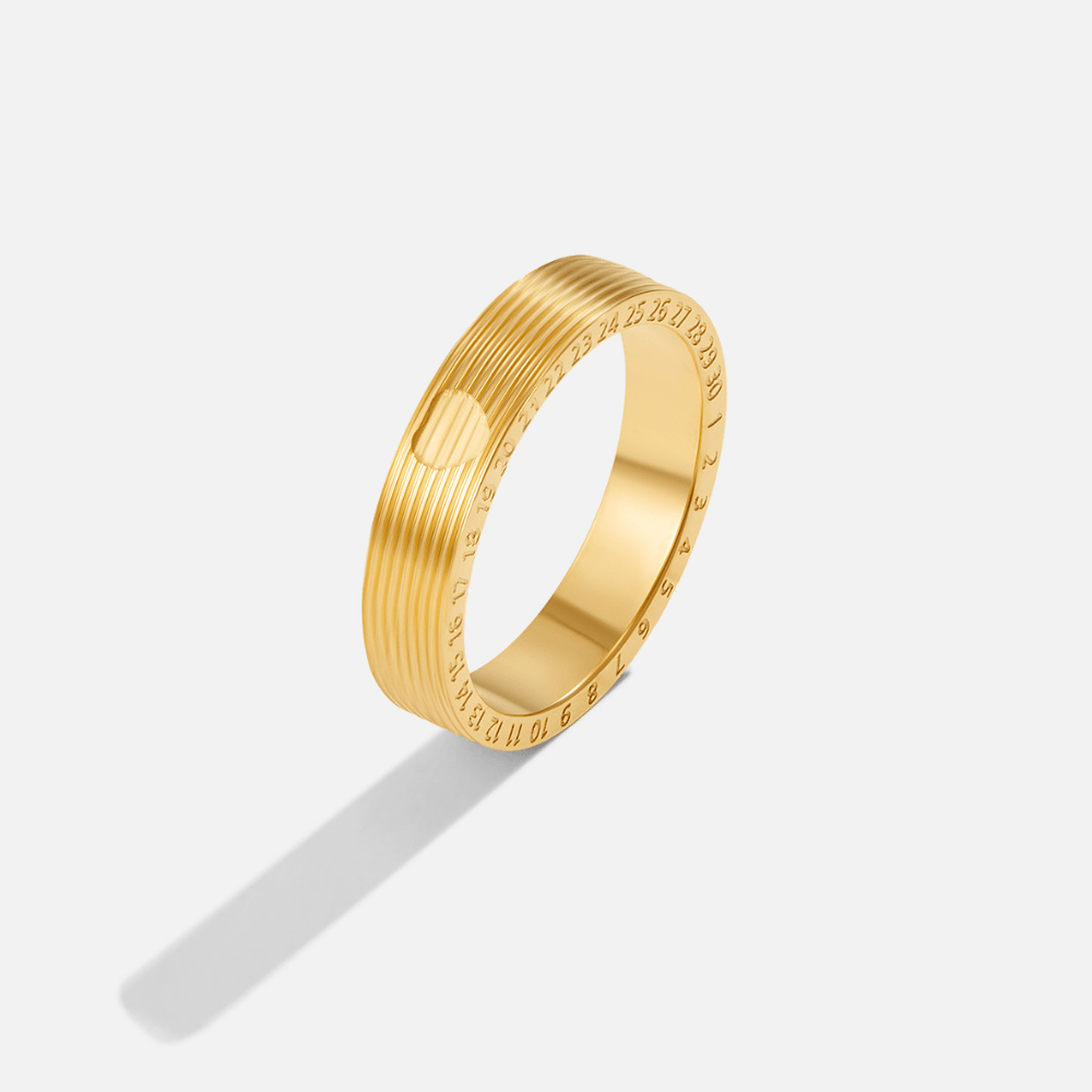 Soleil Gouden Band Ring Hoofdafbeelding