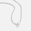 Solitaire Zilveren Parel Ketting