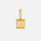 Vierkante Geboortesteen Ketting