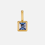 Vierkante Geboortesteen Ketting