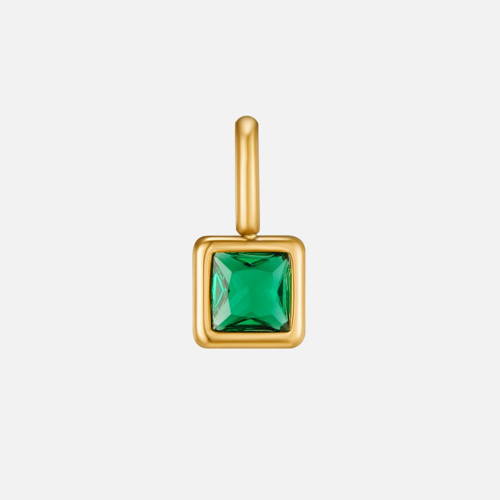 Vierkante Geboortesteen Ketting