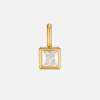 Vierkante Geboortesteen Ketting