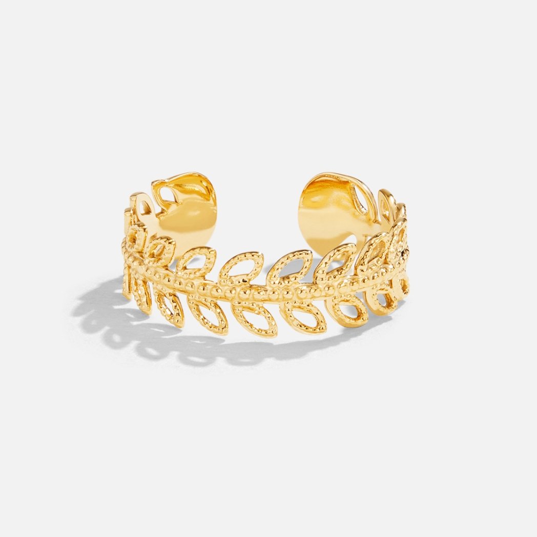 Summer Bloom Leaf Ring Hoofdafbeelding
