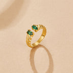Tara Vintage Emerald Ring