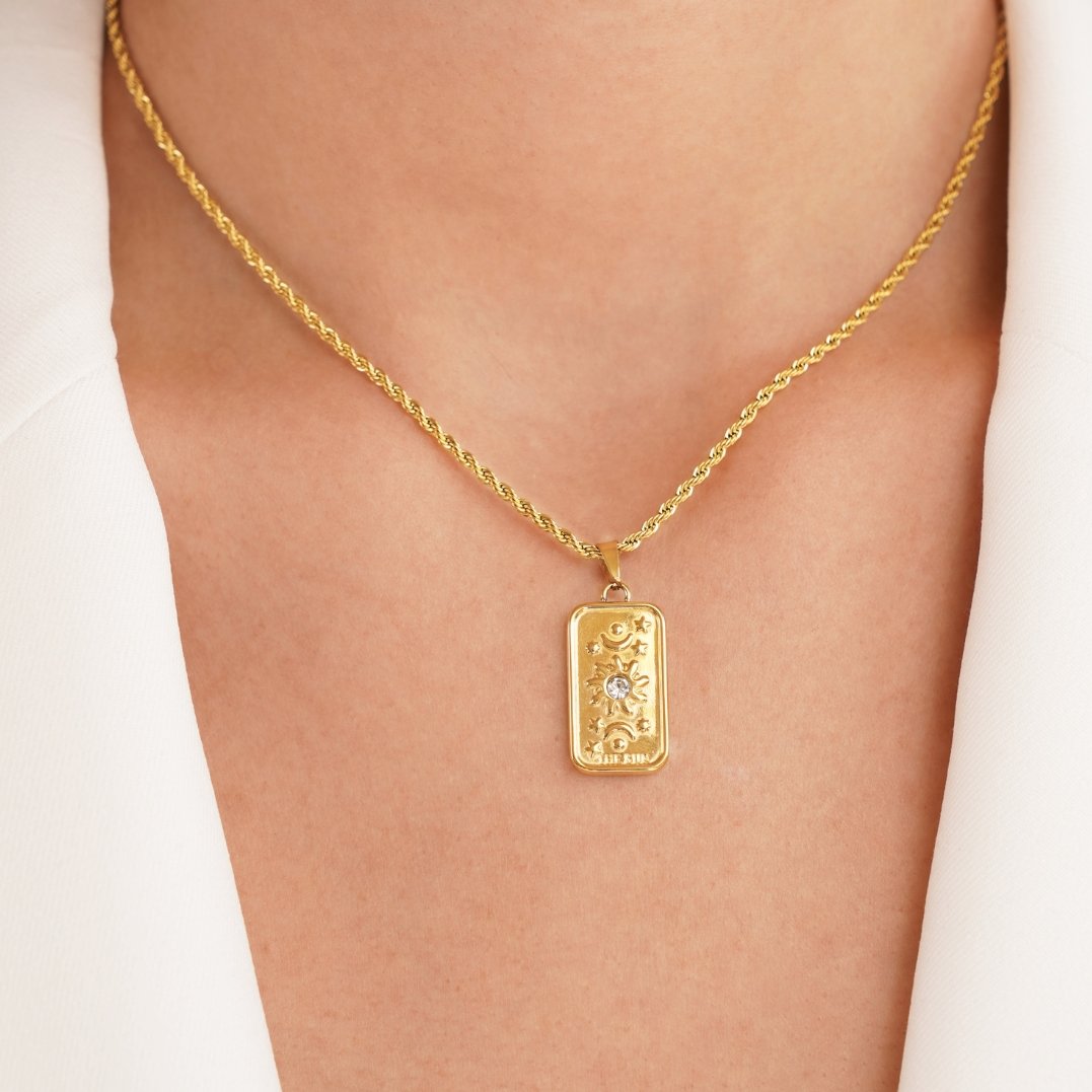 ‘The Sun’ Tarot Hanger Ketting Secundaire afbeelding