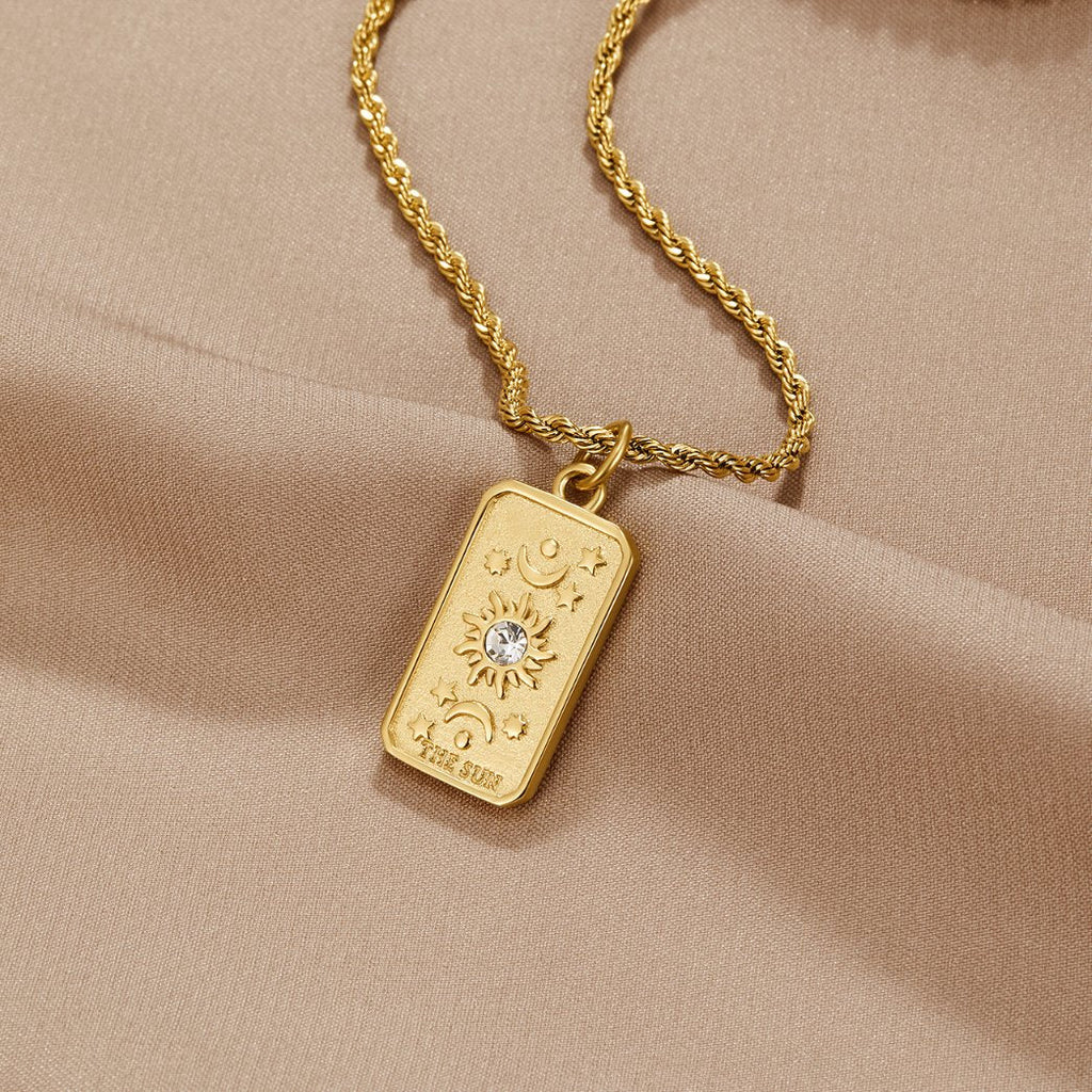 ‘The Sun’ Tarot Hanger Ketting