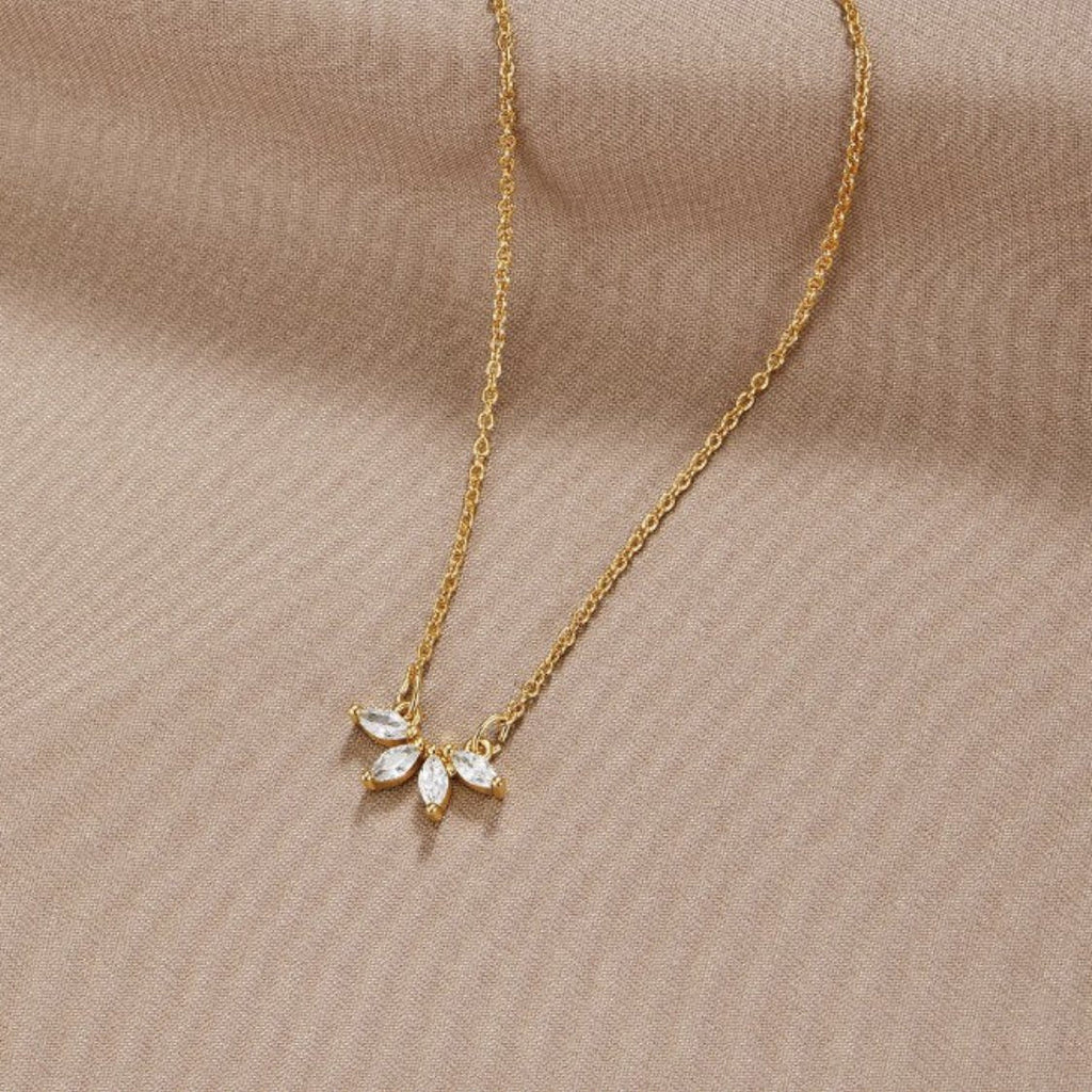 Tiffany Kristallen Leaf Hanger Ketting