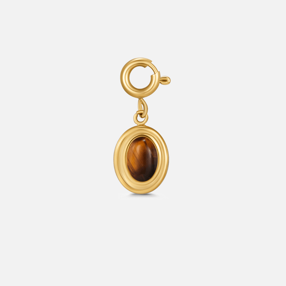 Tiger Eye Steen Charm
