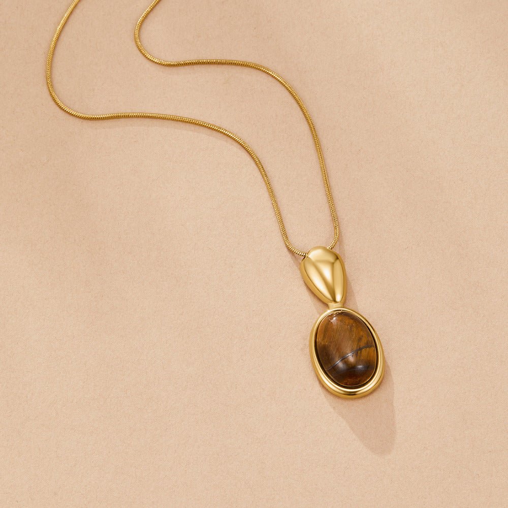 Tiger Eye Stone Long Ketting Hoofdafbeelding