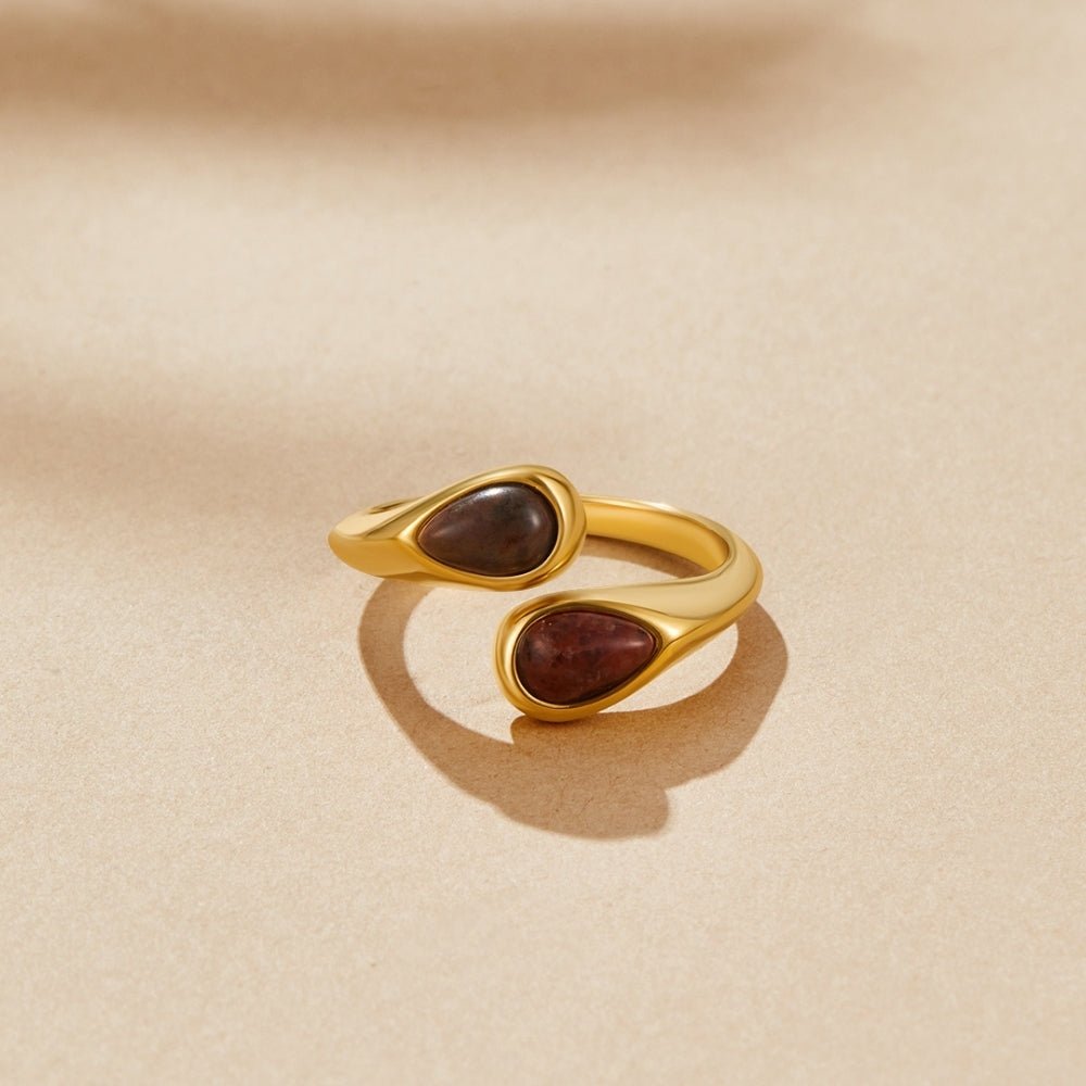 Tiger Eye Steen Wikkel Ring
