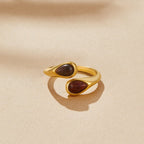 Tiger Eye Steen Wikkel Ring