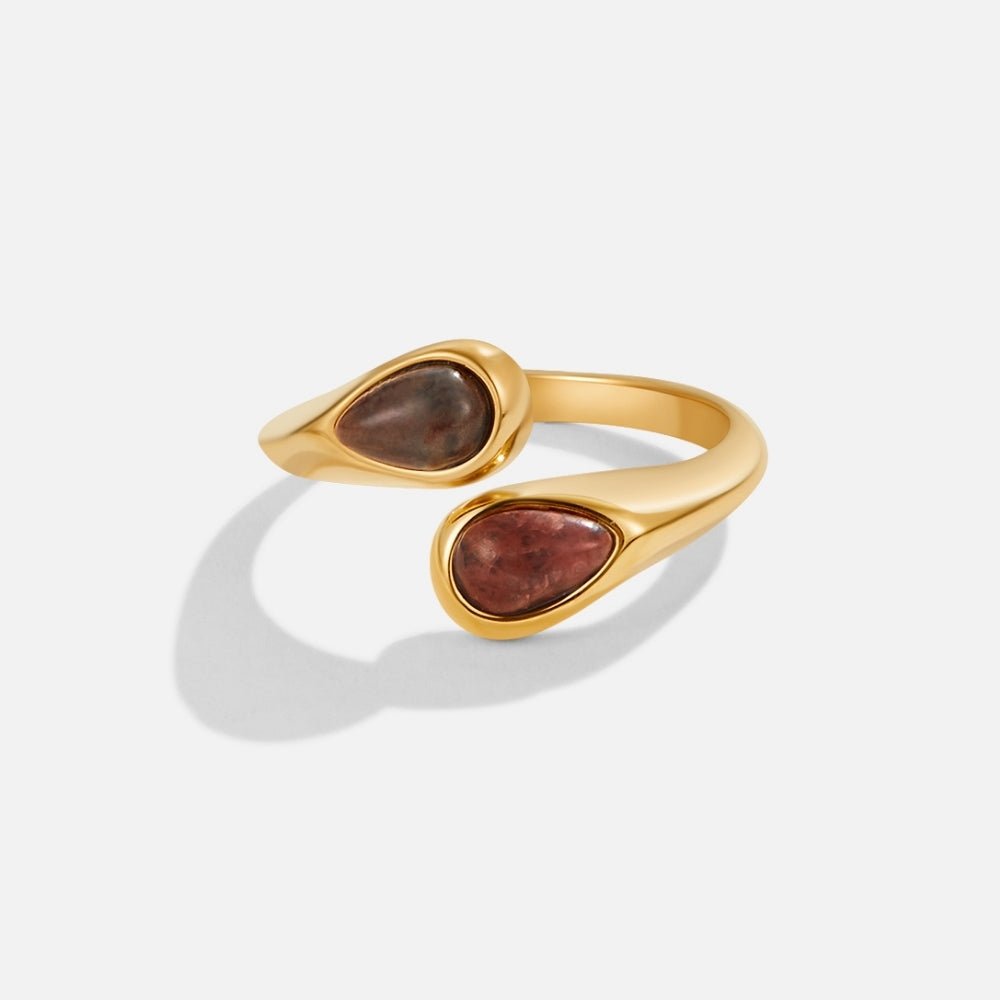 Tiger Eye Stone Wikkel Ring Hoofdafbeelding