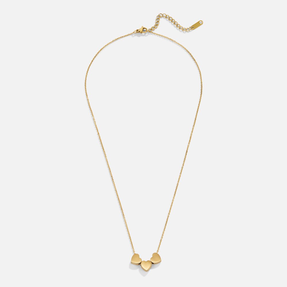 Trio Heart Hanger Ketting