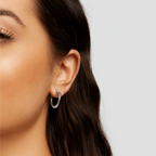 Triple Ronde Oorbellen Zilveren Set