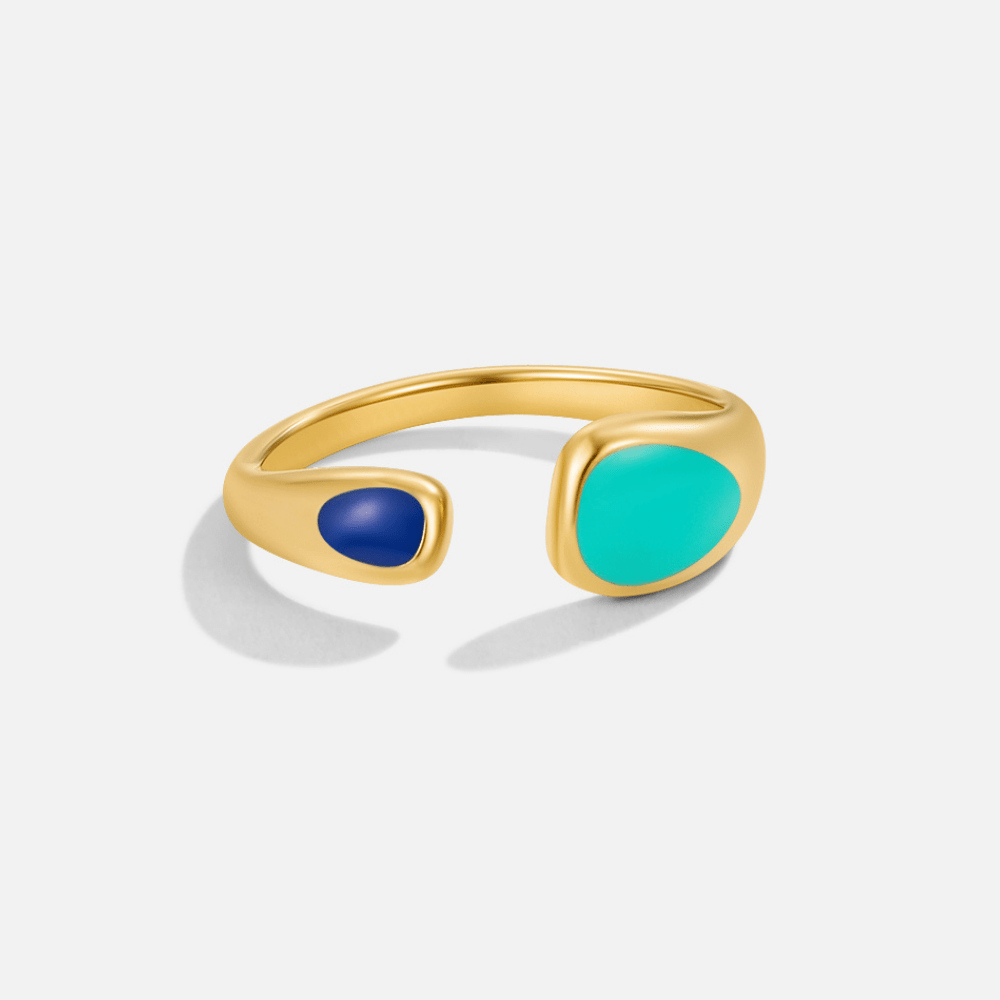 Turquoise Sahara Wikkel Ring
