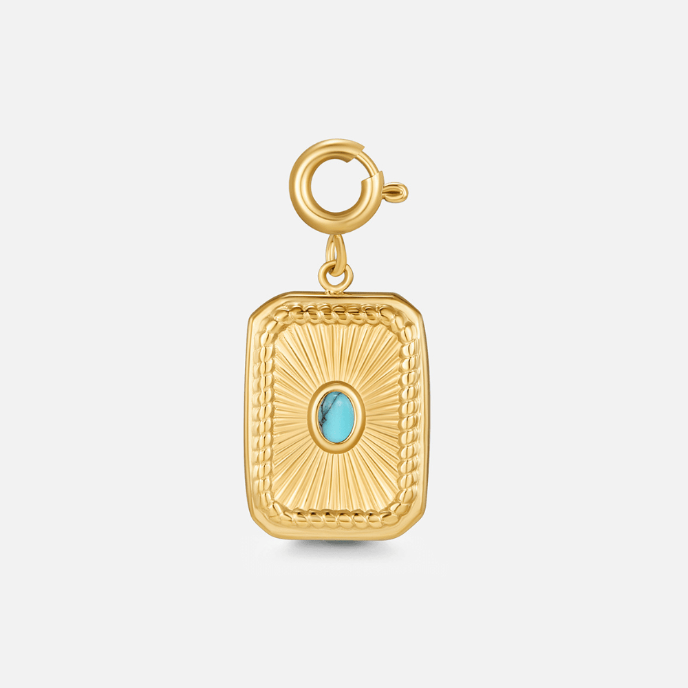 Turquoise Sunburst Charm Hoofdafbeelding
