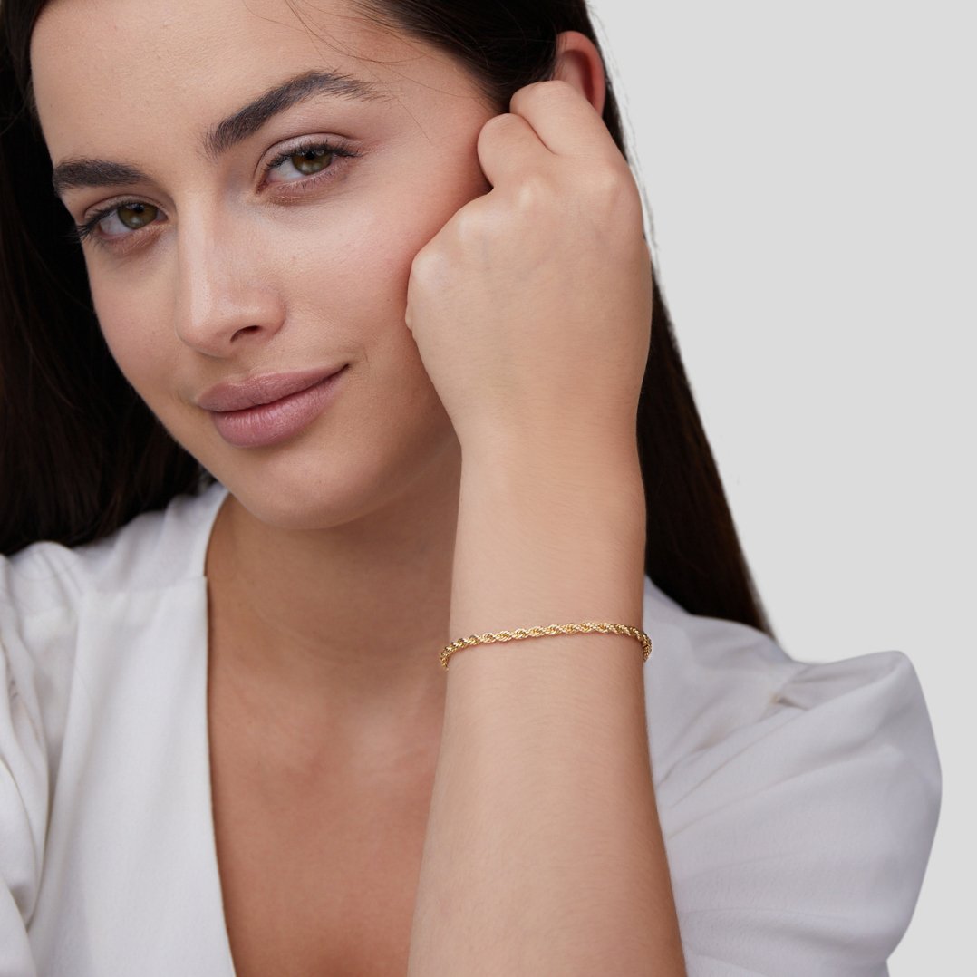Twisted 18K Gouden Armband