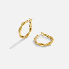 Twisted Celine Ronde Oorbellen