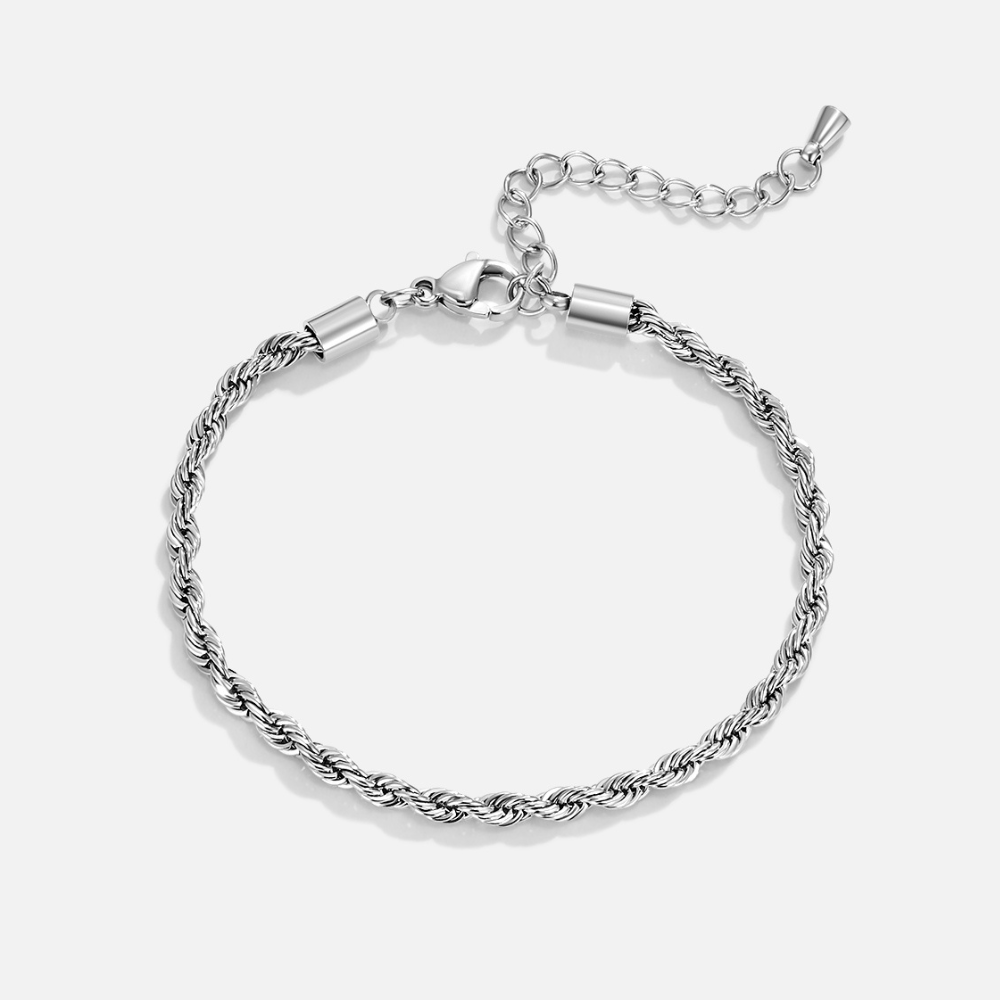Twisted Ketting Zilveren Armband