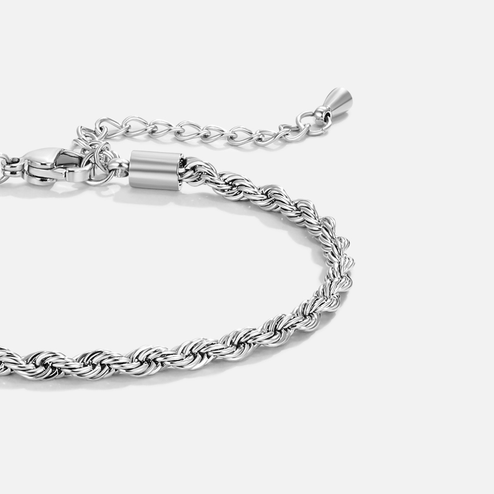 Twisted Ketting Zilveren Armband Hoofdafbeelding