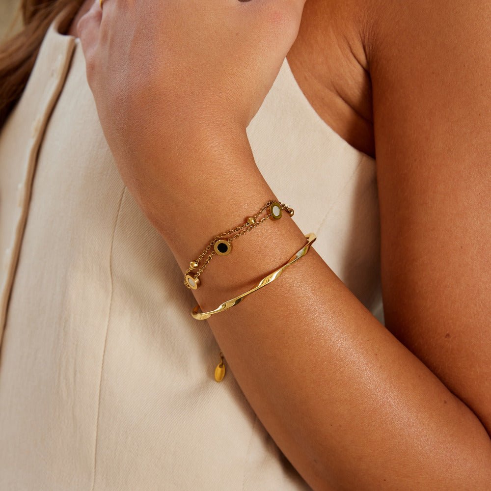 Gouden Twisted Imari Armband