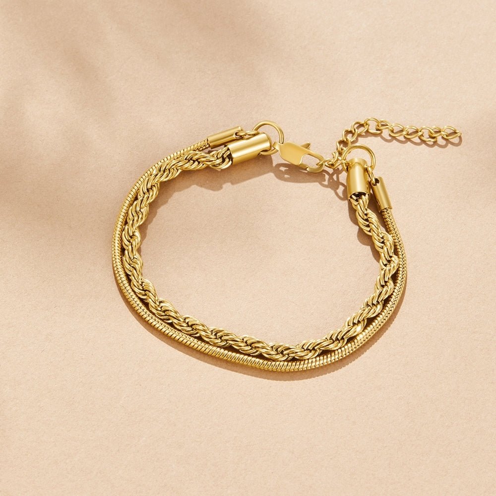 Twisted Leila Gelaagde Armband