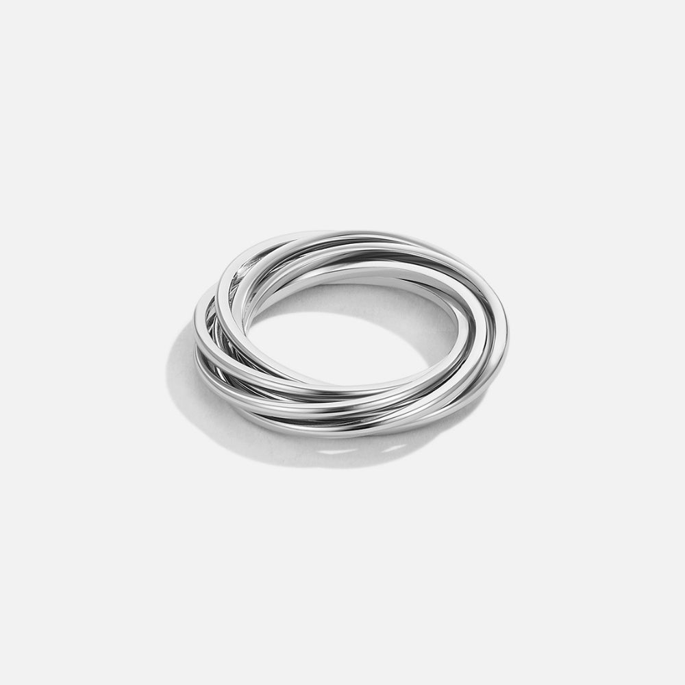 Twisted Mia Zilveren Ring Hoofdafbeelding