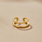 Gouden Twisted Tyra Ring