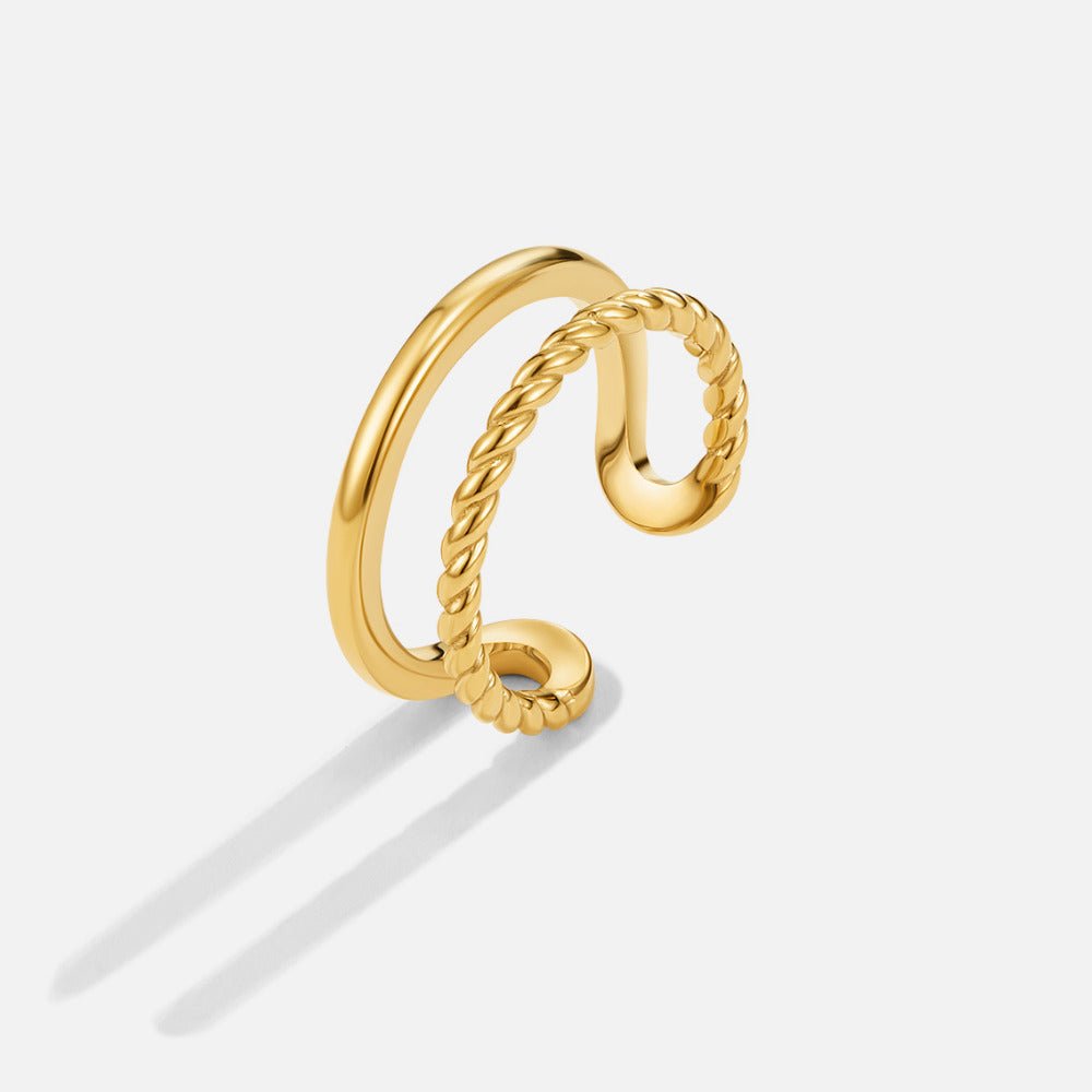 Gouden Twisted Tyra Ring