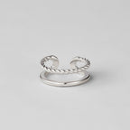 Zilveren Twisted Tyra Ring