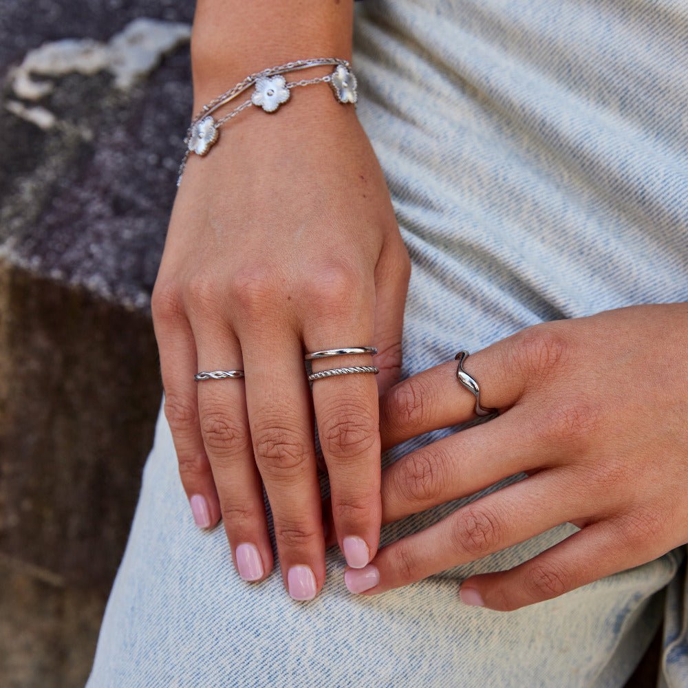 Zilveren Twisted Tyra Ring