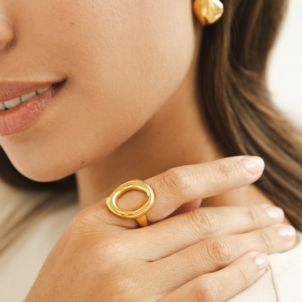 Gouden Vina Melted Ring
