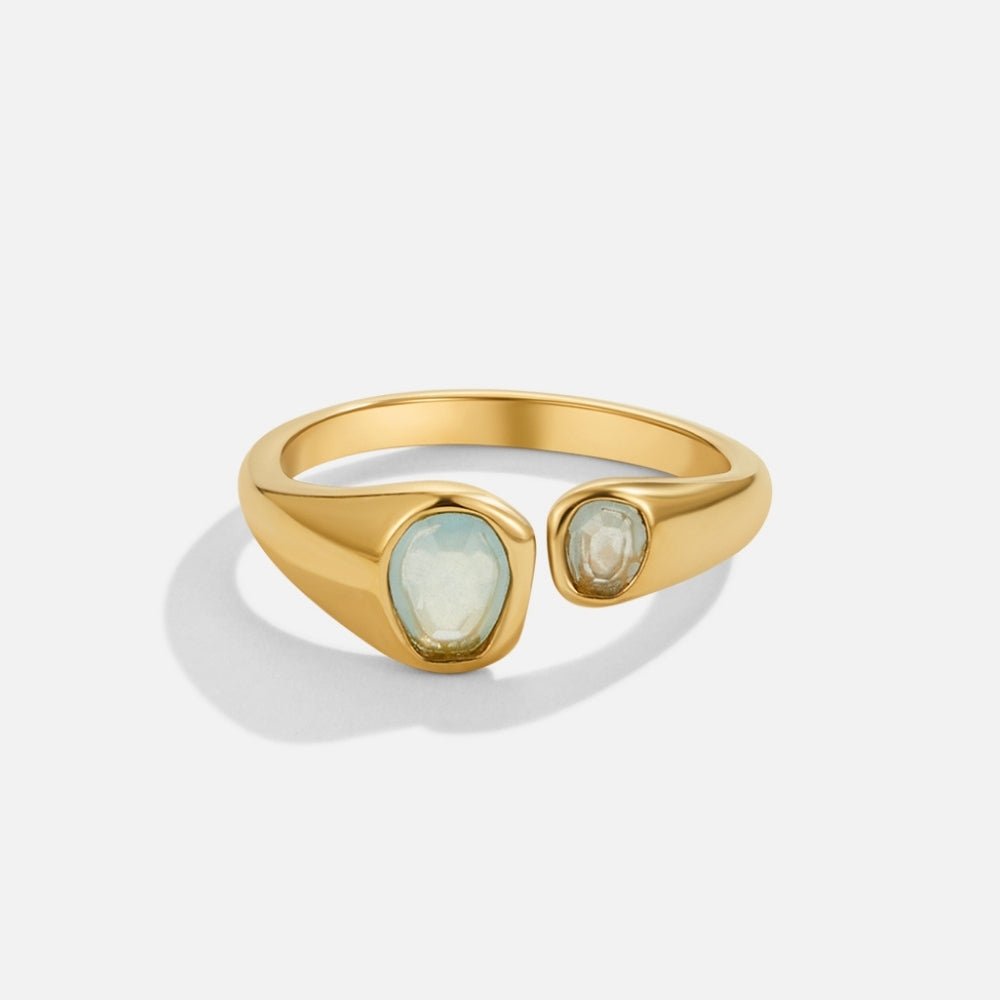 Vintage Aquamarijn Wikkel Ring