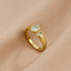 Vintage Aquamarijn Wikkel Ring