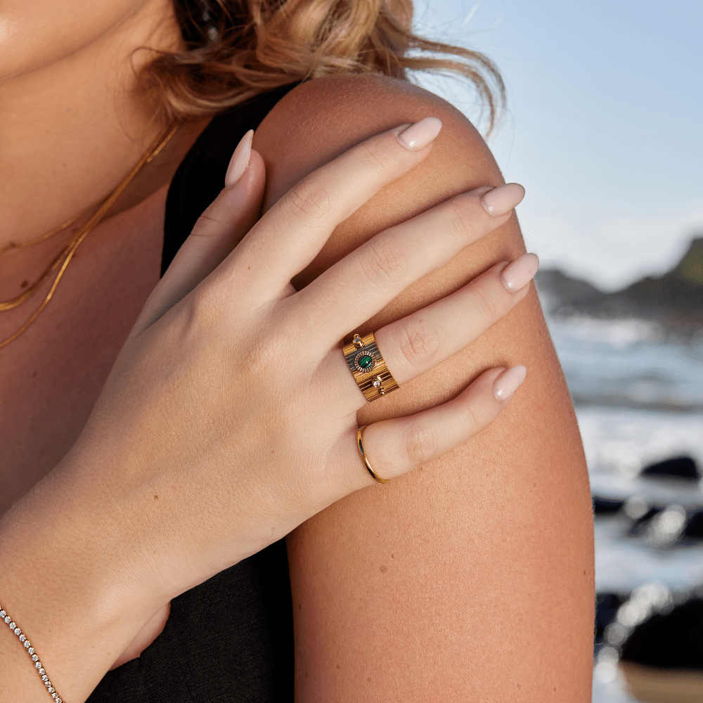 Vintage Dakota Gouden Ring Secundaire afbeelding