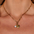Vintage Gouden Hart Charm